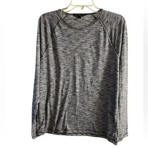 John Varvatos Heathered Gray Long Sleeve men’s Top Large